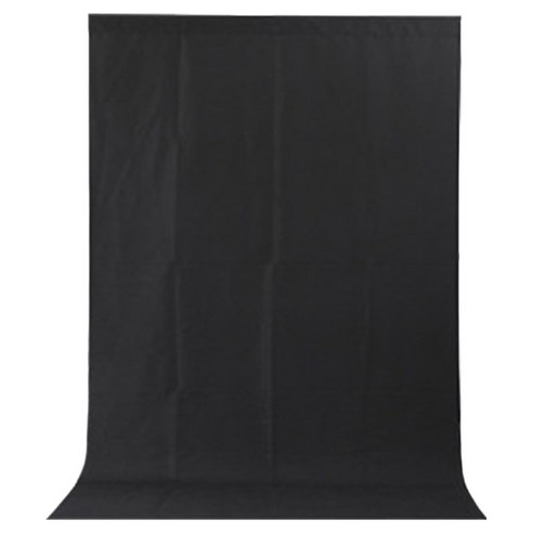 대한 폴리천 방송 촬영 배경천 크로마키 스크린 1.5 x 2 m, 블랙, 1개