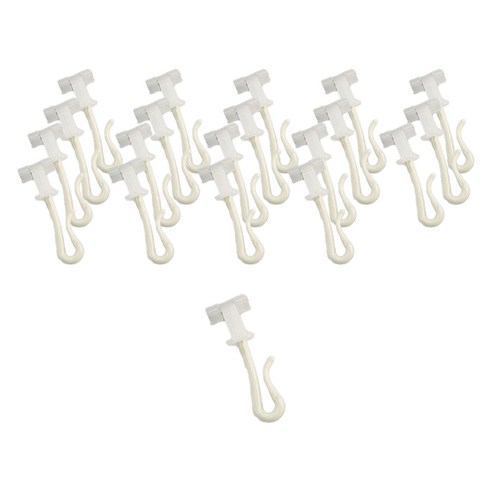 더원홈데코 병원 커튼 레일 롤러 20p 세트 2.4 x 4.1 cm, 화이트, 1세트