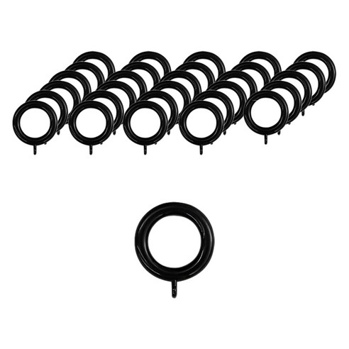 더원홈데코 커튼봉용 커텐링 25mm, 30개, 블랙