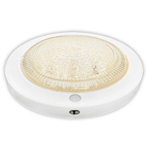 LED 방습 원형 센서등 15W, 화이트 + 주백색, 1개