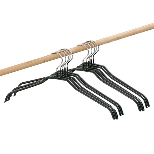 살림의기술 스타일 옷걸이, 블랙, 10개