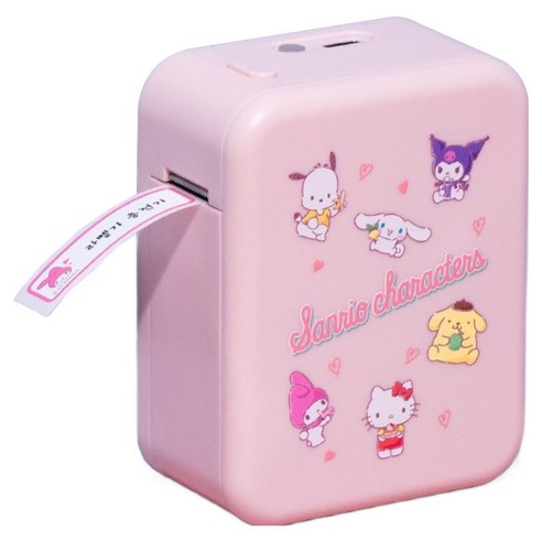 로이체 산리오 캐릭터즈 감열방식 휴대용 블루투스 라벨 프린터, 1세트, SANRIO-LP30