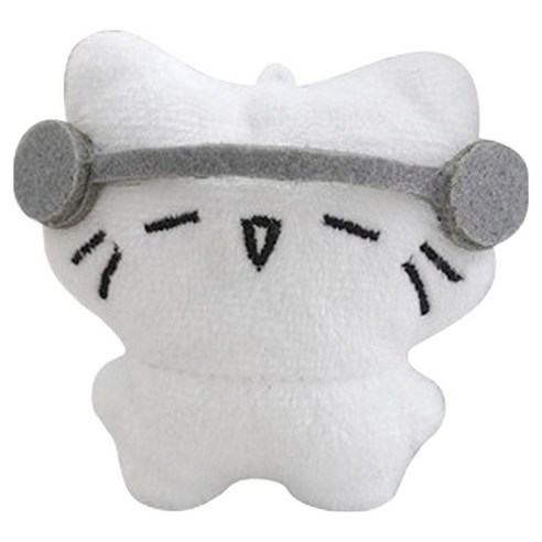 다다랜드 힙 고양이 키링, 7.5cm, 헤드셋 고양이, 1개