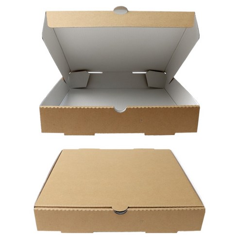 블룸엣홈 크라프트 사각 피자박스 27 x 27 x 4.5 cm, 10개