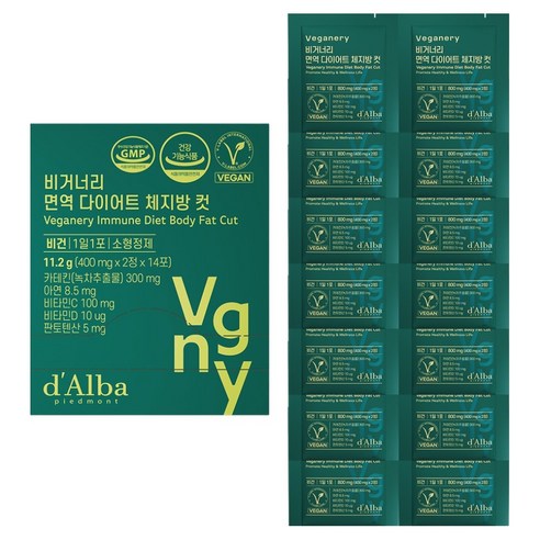 달바 비거너리 면역 다이어트 체지방 컷 14p, 11.2g, 1개