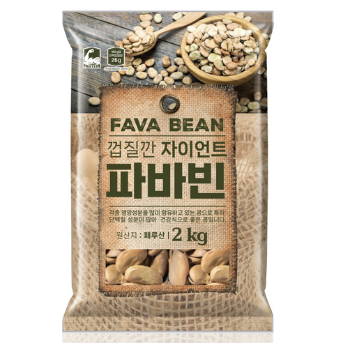 껍질깐 자이언트 파바빈, 2kg, 1개