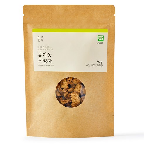 하루한티 유기농 우엉차 원물, 70g, 1개, 1개입