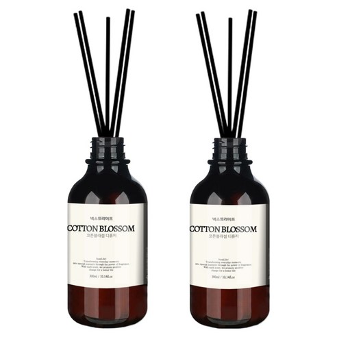 넥스트라이프 프리미엄 실내 디퓨저, 2개, 300ml, 코튼블라섬