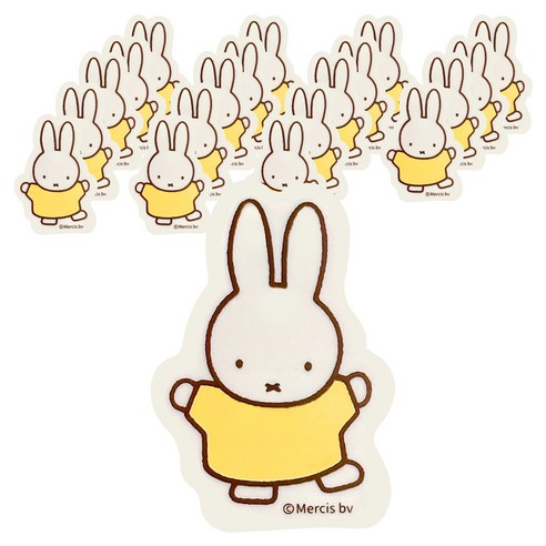 조선문방구 미피 모양 지우개, 옐로우 토끼, 20개