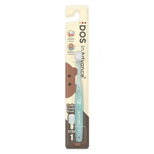 DOS 인어드밴스 360 1단계 아기칫솔, 랜덤발송, 1개입, 1개