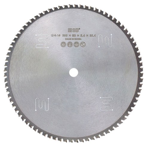 SB 금속 원형톱날 80날 GTH00006 355mm x 2.4mm x 25.4mm, 1개