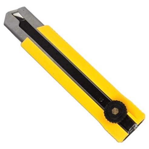 BESTIR 오토락 커터칼 25mm BST-03569, 옐로우, 1개