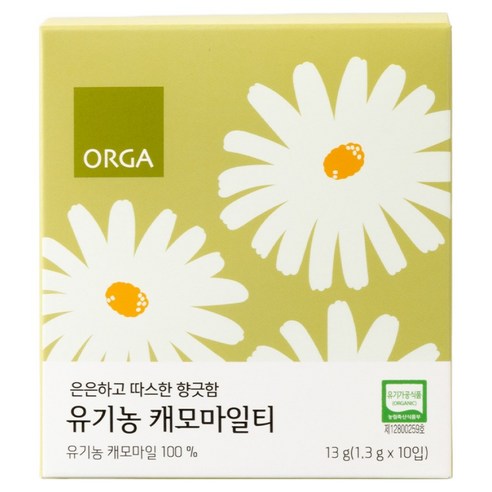올가홀푸드 유기농 캐모마일티, 1개, 10개입, 1.3g