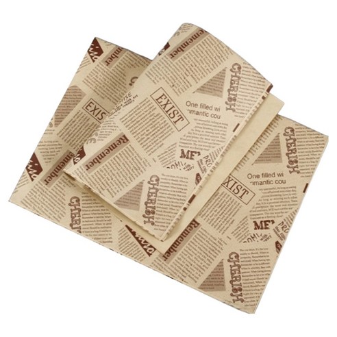 유티 베이킹 포장 코팅 크라프트 왁스 페이퍼 브라운 38 x 28 cm, 200개, 1개입