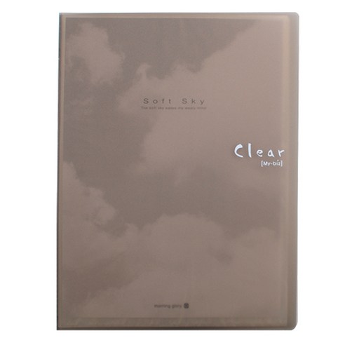 모닝글로리 마이비즈 클리어화일 A4 10p, 스모키(79575), 1개