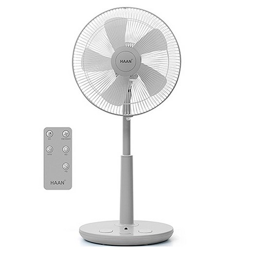 한경희이지라이프 초미세풍 발터치 리모컨 컬러 선풍기 HAAN-HDC230, HAAN-HDC230(그레이)