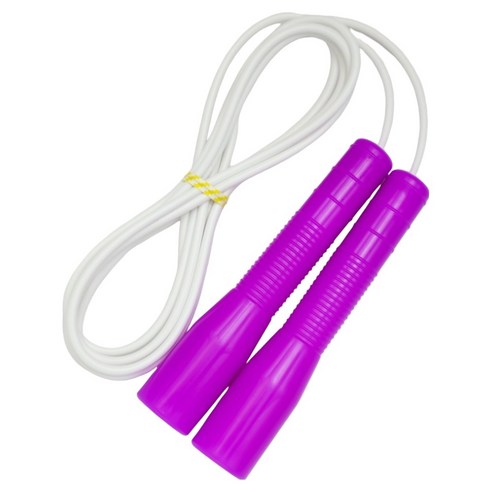 제이에프로프 어린이 스피드 줄넘기, 보라색 + 흰줄