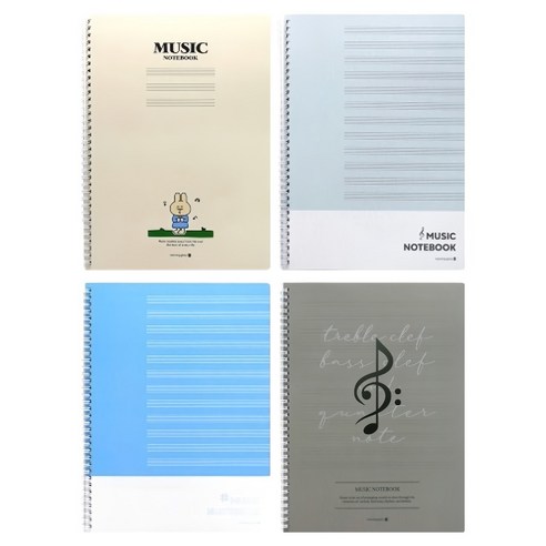 모닝글로리 음악 스프링노트 A4사이즈 오선지, 랜덤발송, 1개