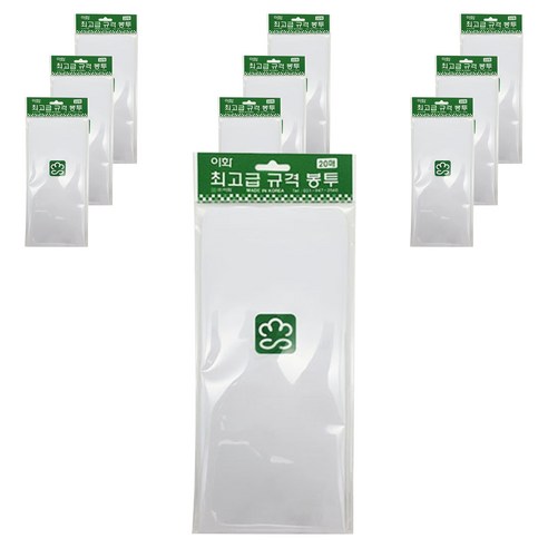 이화 걸이형 규격 봉투 인쇄무 20p, 화이트, 10개