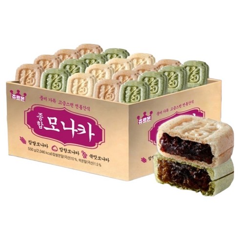 쥬르본 우리찹쌀 종합모나카, 1개, 550g
