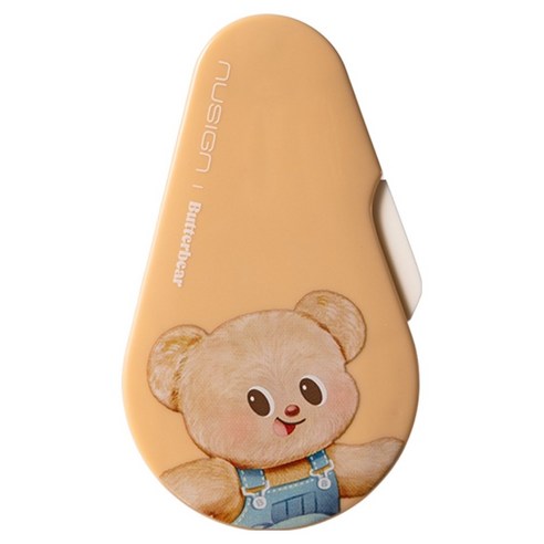델리 버터베어 누사인 슬라이딩 수정테이프 5mm x 12m, 옐로우, 1개