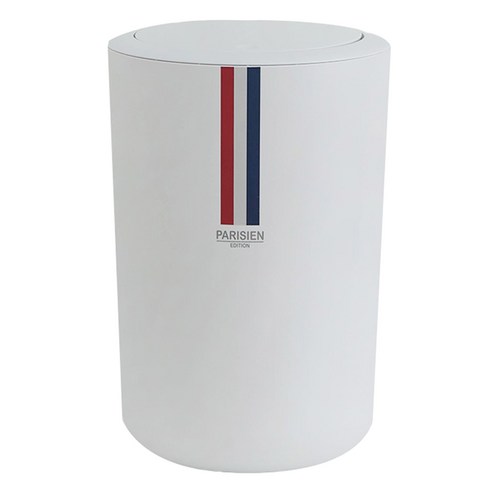 파리지앵 LVAI 원터치 휴지통 원형 5L, 화이트