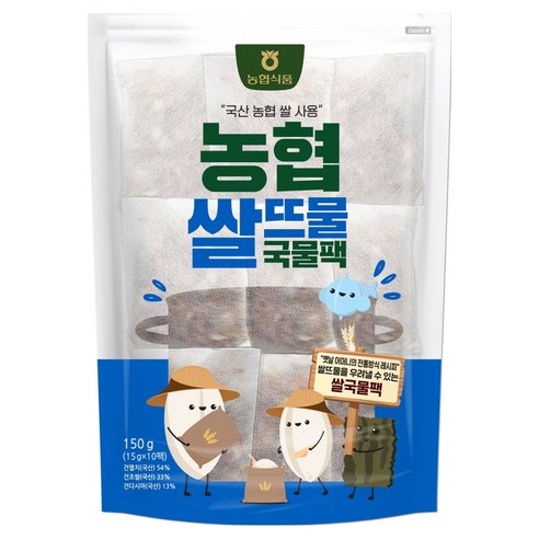 농협식품 쌀뜨물 국물팩 10p, 150g, 1개