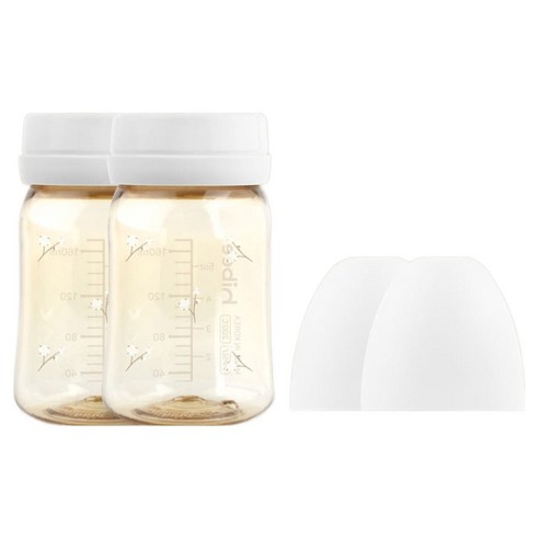 하이비 유아용 PPSU 노꼭지 젖병 트윈팩, 목화 + 화이트, 2개, 170ml
