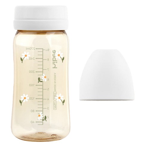 하이비 유아용 에잇벤트 PPSU 노꼭지 젖병, 데이지 + 화이트, 1개, 270ml