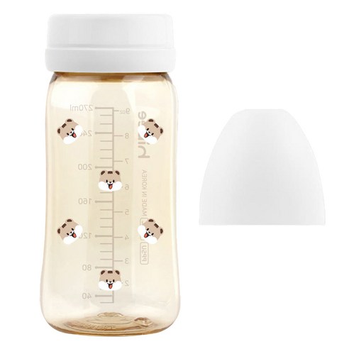 하이비 유아용 에잇벤트 PPSU 노꼭지 젖병, 다람이 + 화이트, 1개, 270ml