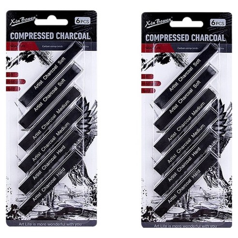 어둠을 탐색하는 예술가에게, ABM 블랙 드로잉 목탄 스택 목탄