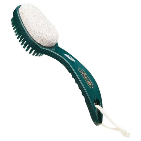 아이메가 아늑공간 투인원 힐 파일 굳은살 발각질제거 브러쉬 그린, 1개입, 1개, 200g