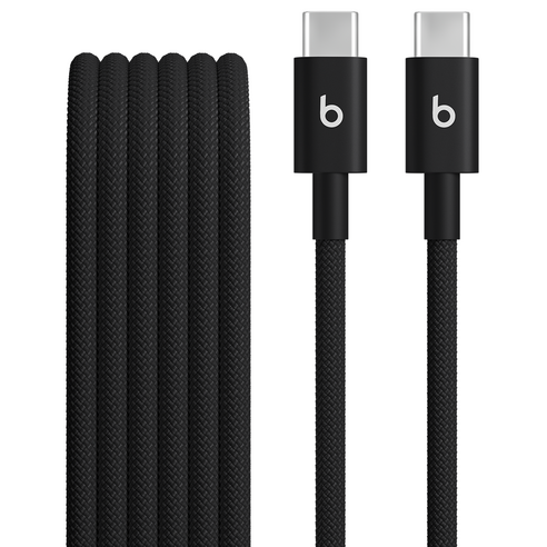 Apple C타입 to C타입 Beats 우븐 케이블, 볼트 블랙, 1개, 1.5m