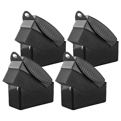 차티스트 타이어 케이스 스펀지 어플리케이터 광택 드레싱 CS025, 블랙, 4개