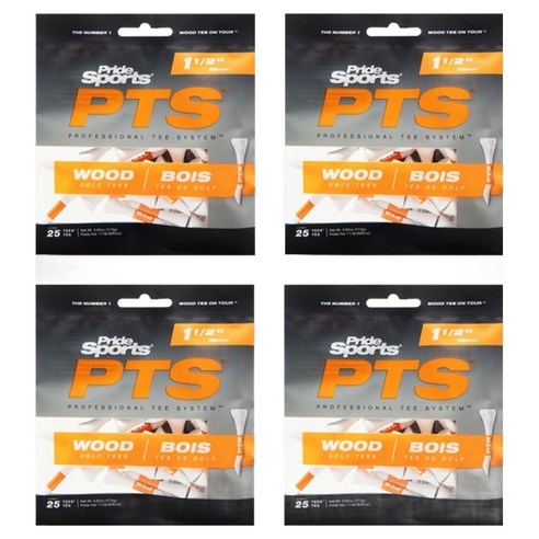 프라이드스포츠 PTS 우드 골프티 25p