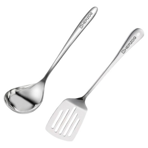 헤르조그 올스텐 국자 + 뒤집개 세트, Silver, 1세트