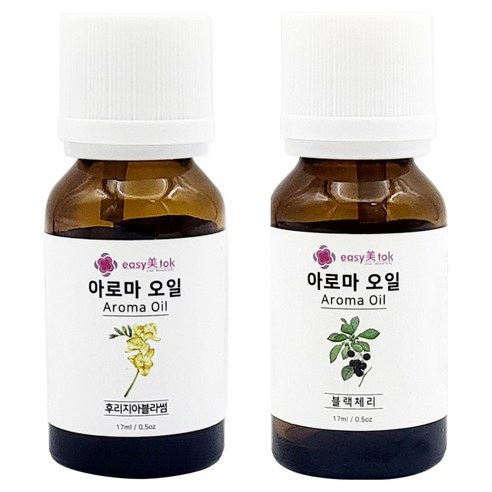 이지미톡 아로마 오일 방향제 원액 후리지아블라썸 + 블랙체리 세트, 1세트, 후리지아블라썸, 블랙체리