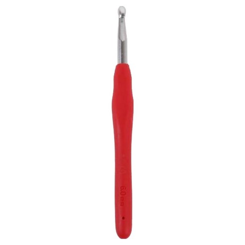 앵콜스 라바라바 실리콘 코바늘 모사용 10/0호 6mm, 1개, 진핑크