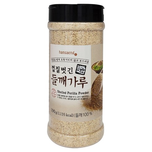 한생 껍질벗긴 국산 들깨가루, 190g, 1개