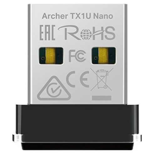 티피링크 AX300 Wi-Fi 6 무선 나노 USB 랜카드 데스크탑용, 1개, Archer TX1U Nano