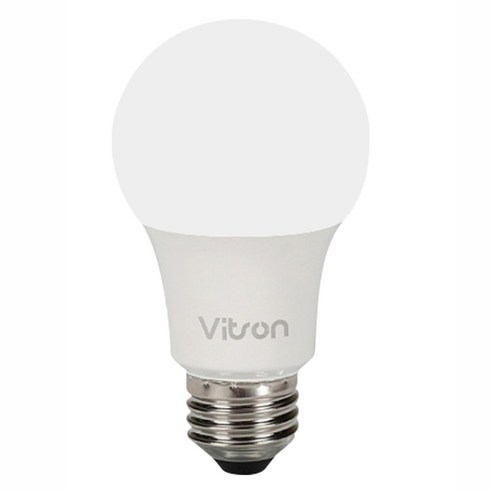 비츠온 LED 벌브 전구 램프 8W, 주백색, 1개