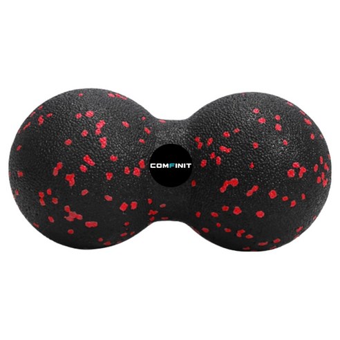 컴피닛 EPP 8 땅콩 마사지볼 8 x 16 cm, 레드블랙, 1개