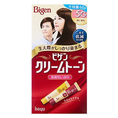 비겐 크림톤 염색약 5지, 밝은 갈색, 1개