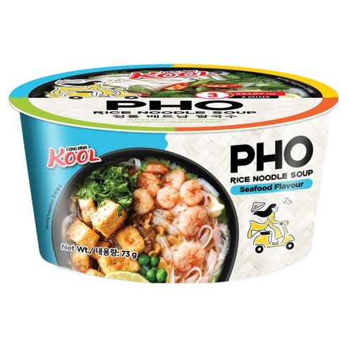 쿵딘포 해산물맛 쌀국수, 73g, 1개