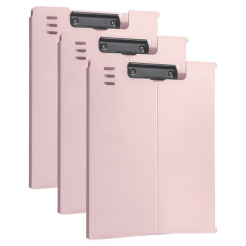 모던베이스 파스텔 스탠딩 덮개 클립보드 A4 315 x 235 mm, 핑크, 3개