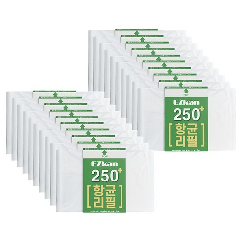 이지캔 향균 리필 250 기저귀 쓰레기 봉투, 20개, 20L