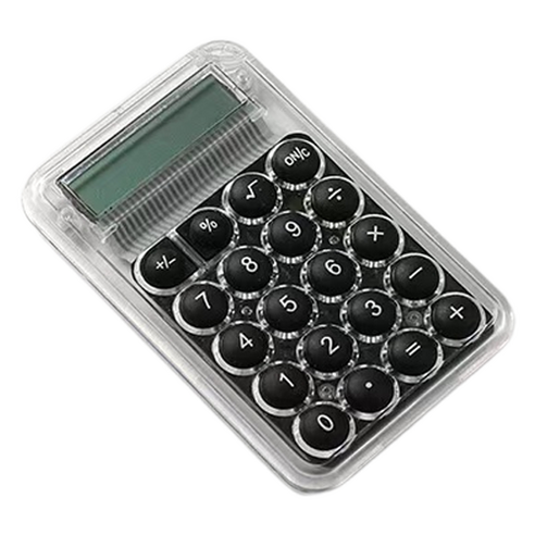 솔솔담다 파스텔 컬러 사무용 계산기 1020, 블랙, 1개