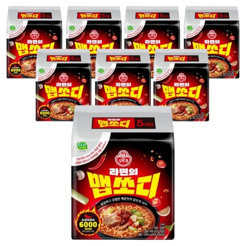 오뚜기 라면의 맵쏘디 120g, 40개