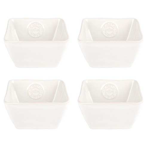 코스타노바 노바 사각볼 접시 12 x 12 x 6.1 cm, 화이트, 4개