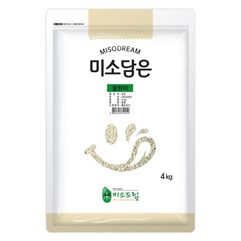 미소담은 찰현미, 4kg, 1개